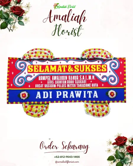 Papan Bunga Ucapan Selamat Idanogawo