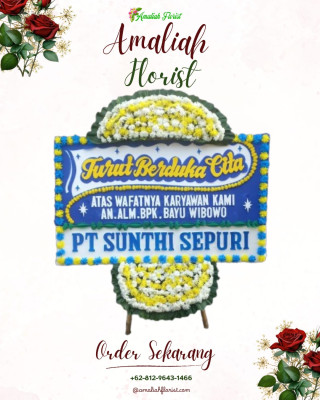 Papan Bunga Duka di Idanogawo