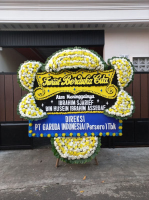 Papan Bunga Duka di Idanogawo