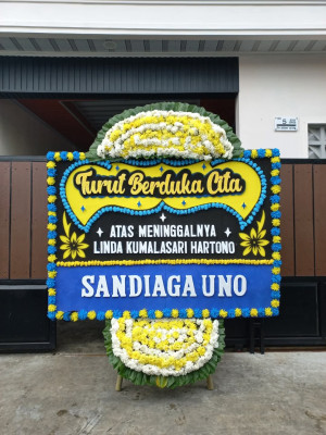 Papan Bunga Duka di Idanogawo